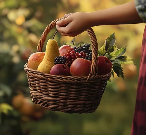 A handpicked collection of fruits and berries grown with passion and natural balance.