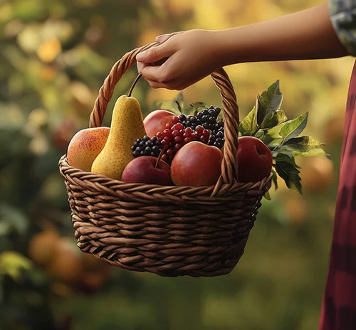 A handpicked collection of fruits and berries grown with passion and natural balance.